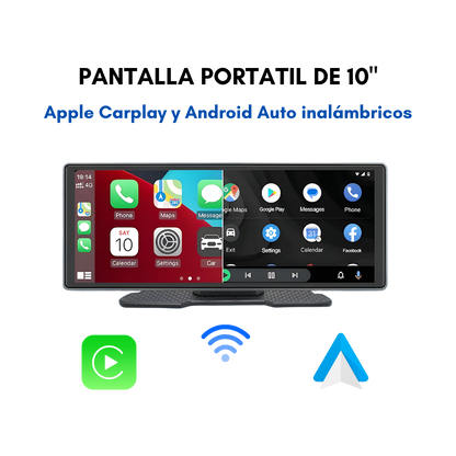 Pantalla Inteligente 10” CarPlay y Android Auto