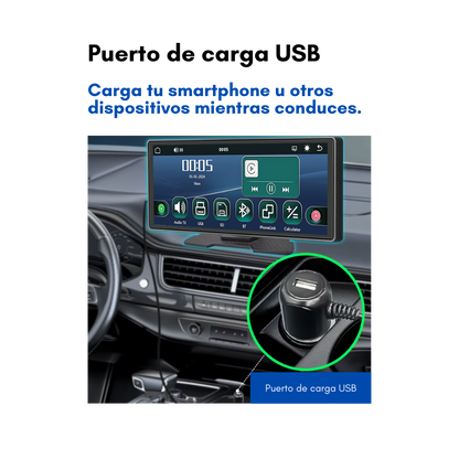 Pantalla Inteligente 10” CarPlay y Android Auto